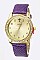 Trendy Crystal Bezel Fashion Watch LA-1995