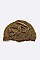 PACK OF 12 METALLIC LUREX FLOWER TURBAN HAT SET