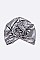 PACK OF 12 METALLIC FLOWER TURBAN HAT SET