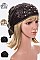 PACK OF 12 CONVERTIBLE STONE EMBELLISHED FLOWER TURBAN SET