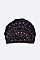 PACK OF 12 CONVERTIBLE STONE EMBELLISHED FLOWER TURBAN SET