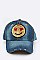 Sequined Emoji Patch Denim Cap LA-EMH0959N