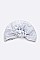 PACK OF 12 LAME FLOWER TURBAN SET