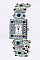 Stylish Pave Crystals Enamel Bracelet Watch LA-OB1219L2