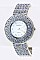 Stylish Pave Crystals Bracelet Watch LA-OB1219L1