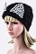 Fashionable Crystal Ears Beanie Hat LA-HA400086
