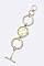 Fashionable Hoops Bracelet Watch LA-1710