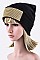 Trendy Crystals Sheet Beanie Hat LA-HA400066