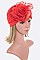 Pack of 12 Trendy Organza Flower Turban Set