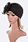 Pack of 12 Trendy Organza Flower Turban Set