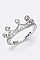 Cubic Zirconia Crown Ring LACW1834