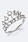 Cubic Zirconia Crown Ring LACW1838