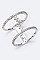 Cubic Zirconia Heartbeat T-Bar Ring