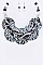Swirl Enamel Collar Necklace LAAK541