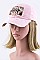 WEEKEND VIBES Embroidery Cotton Cap LA-T13WKN02