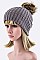 Chic Fur Pom Pom Beanie Hat LA-MM3003