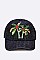 PATCH DENIM PALM TREE EMBELLISHED CAP