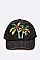 PATCH DENIM PALM TREE EMBELLISHED CAP