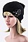 Stylish Crystal Bow Beanie LA-300137-MG139
