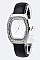 Fashionable Crystal Bezel Open Bangle Watch LA-2564