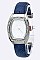 Fashionable Crystal Bezel Open Bangle Watch LA-2564