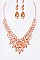 Elegant Crystal Statement Necklace Set