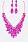 Elegant Crystal Statement Necklace Set
