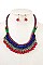 DANGLED BEAD BIB NECKLACE SET