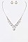 Fashion 3 PC Rhinestone Necklace Set