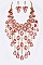 Lush Crystal Raindrops Statement Necklace Set LA-GNE3007