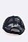 Thankful Straw Brim Distress Trucker Cap LA-T13THK04