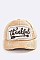 Thankful Straw Brim Distress Trucker Cap LA-T13THK04