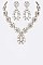 Stylish Pearl & Crystal Iconic Necklace Set