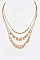 Chic Fringe Disk Multi-Layer Fashion Necklace LA-151481Z