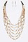 LAYER MIX BEADS STATEMENT NECKLACE SET