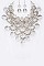 CLUSTERED BEADS STATEMENT NECKLACE SET