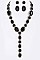 Chic Crystal Iconic Long Drop Necklace Set LA-GNE2048