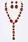 Chic Crystal Iconic Long Drop Necklace Set LA-GNE2048
