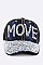 Crystal MOVE Embelished Fashion Denim Cap LA-EMH8487DD