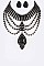 Classy Statement Rhinestone Necklace Set LA-GNE2047