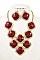 FRAMED STONE BIB NECKLACE SET