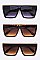 Pack of 12 Gold Trim Oversize Square Sunglasses Set