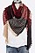 PACK OF 12 FRINGE COLOR PLAID BLANKET SCARF