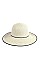 ROUND TOP WIDE BRIM HAT
