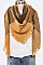 PACK OF 12 FRINGE COLOR PLAID BLANKET SCARF
