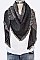 PACK OF 12 FRINGE TOTAL PLAID SQUARE BLANKET SCARF SET