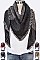 PACK OF 12 FRINGE TOTAL PLAID SQUARE BLANKET SCARF SET