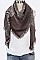 PACK OF 12 FRINGE TOTAL PLAID SQUARE BLANKET SCARF SET