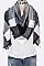 PACK OF 12 PCS ASSORTED COLOR PLAID PATTERN BLANKET SCARVES