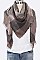 PACK OF 12 PCS ASSORTED COLOR PLAID PATTERN BLANKET SCARVES
